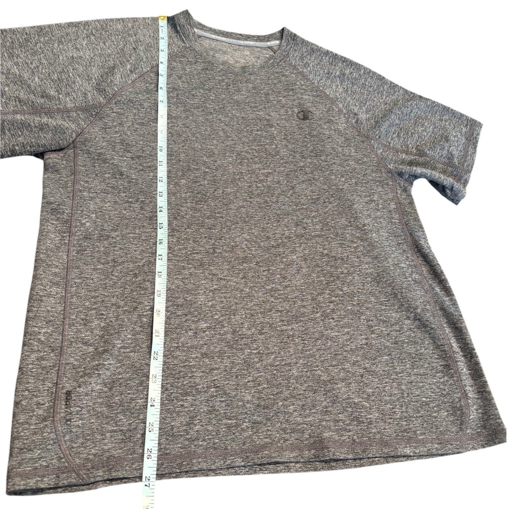 Champion Vapor Mens Gray Heathered‎ Space Dye Performance T-Shirt Raglan XL - Picture 5 of 7